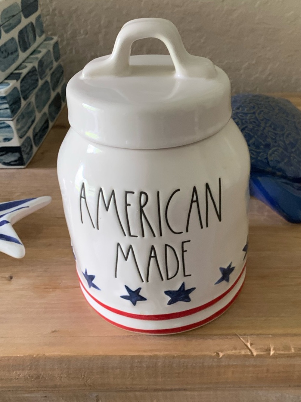 Rae Dunn Patriotic Fourth of July American Made Canister